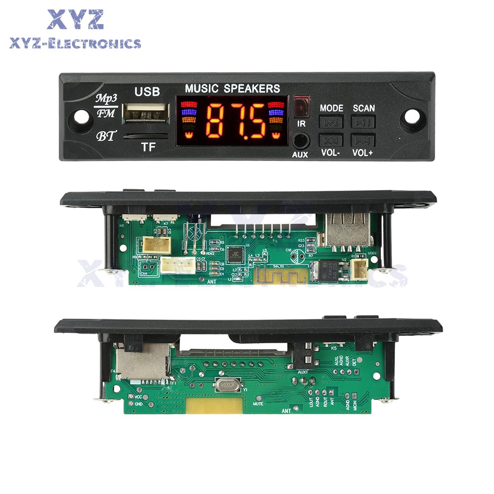 DC12V Bluetooth MP3 Lossless Decoding Board USB Playback Audio Decoder W/ Remote