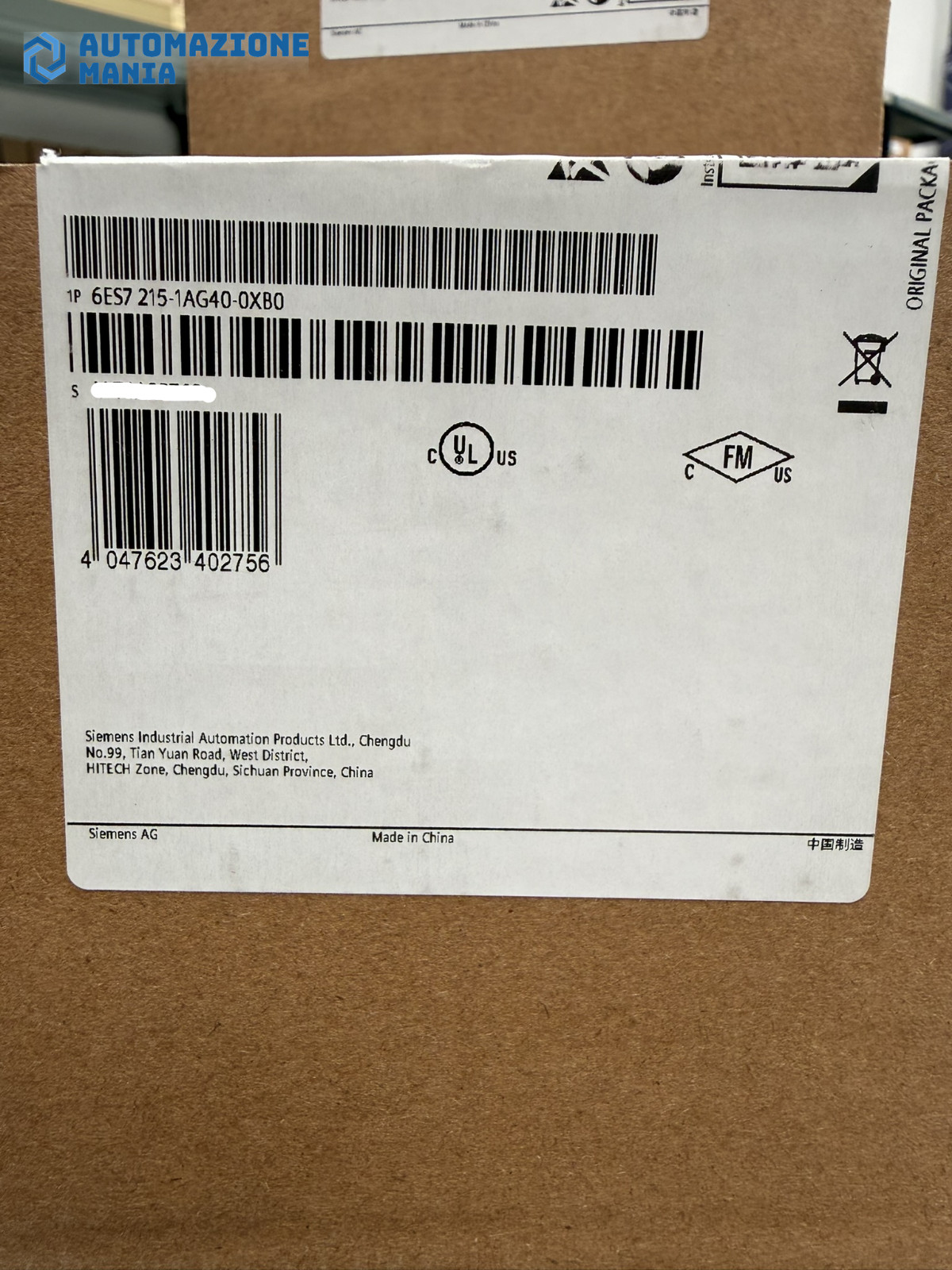 SIEMENS 6ES7215-1AG40-0XB0