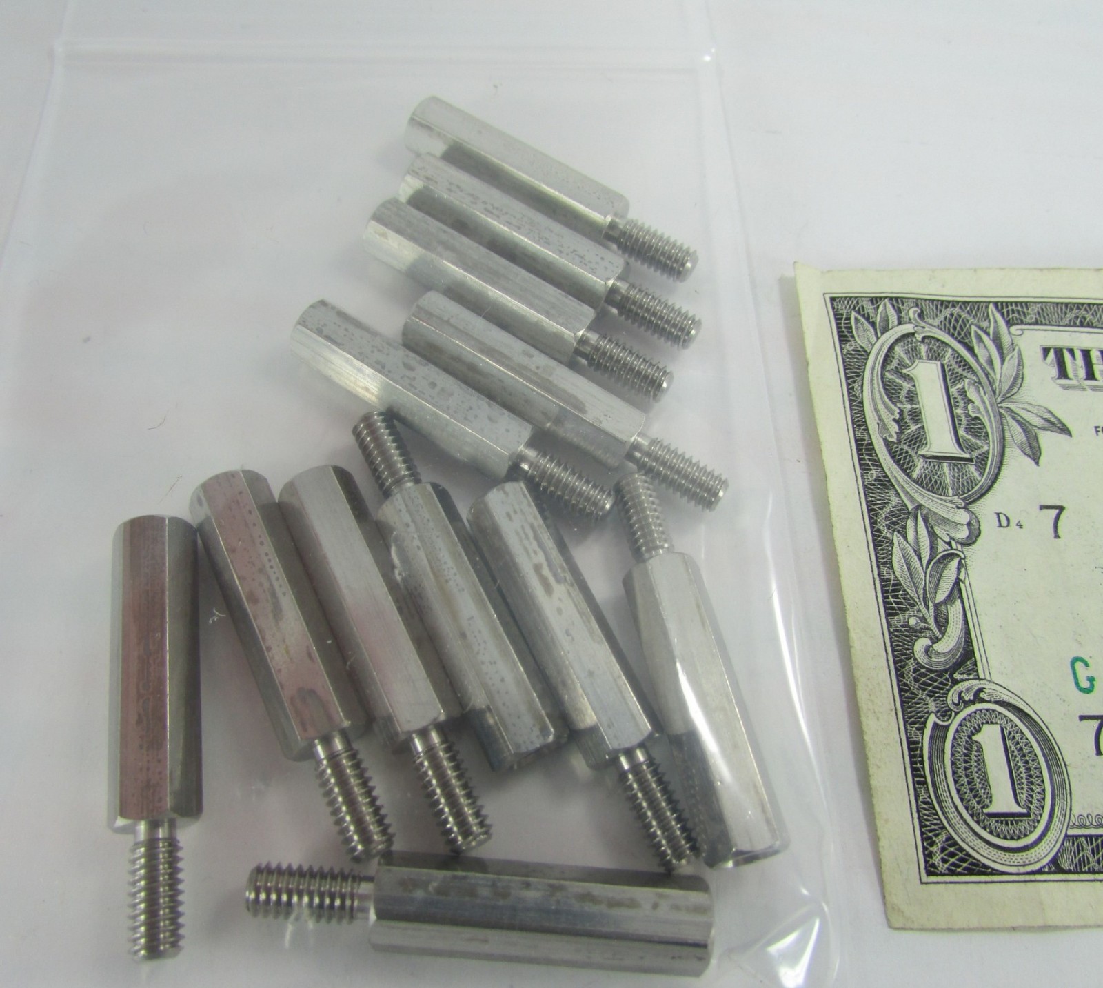 Lot 12 Stainless Steel Standoffs #8-32 x 1″ Long Spacers Jackscrew Circuit Board