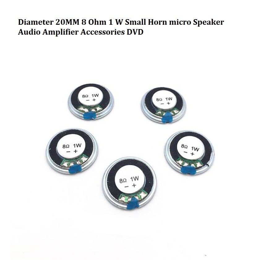 Diameter 20MM 8 Ohm 1 W Small Horn micro Speaker Audio Amplifier Accessories DVD