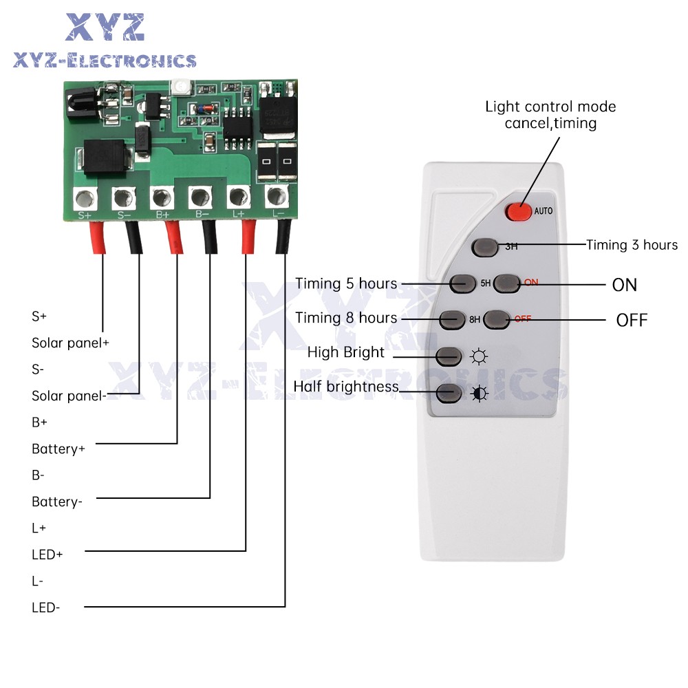 6.4V 7.4V 11.1V 12V Solar Street Light Circuit Board Light Driver Control Board