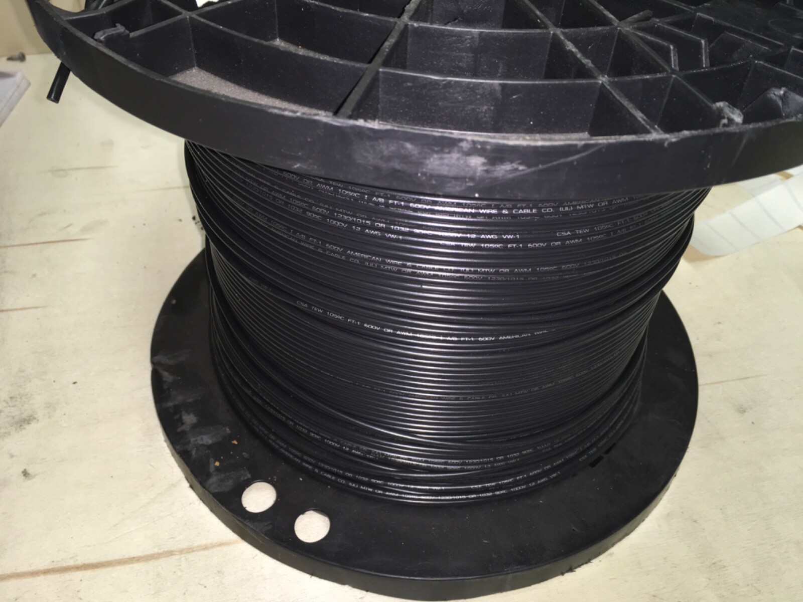 Empire wire, MTW-12G-01, 2000’ of wire on spool left, 60lbs