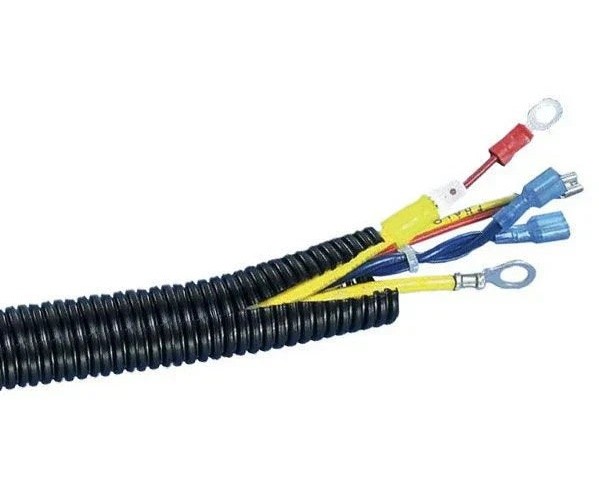 DC Sound 3-Pack 1/4″, 1/2″, 3/4″ x 20 Feet Each Split Wire Loom Convoluted