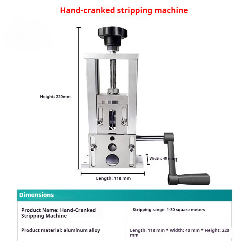 Hand-operated Wire Stripping Machine Waste Copper Cable Stripping Recycling Tool