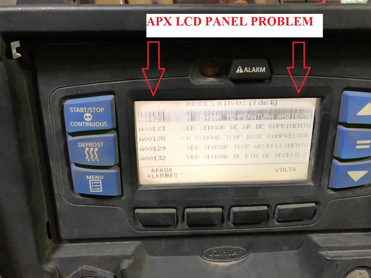 TRP LCD DISPLAY REPLACEMENT FOR CARRIER transicold LCD Apx X2 7500 X3 X4