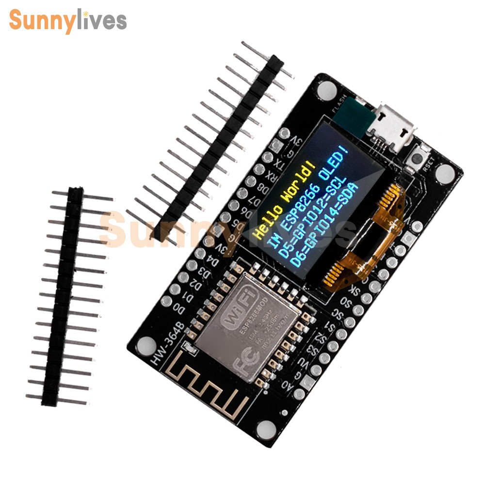 1-10Piece 0.96″ ESP-12F Nodemcu ESP8266 WIFI Development Board Type-C/Micro USB