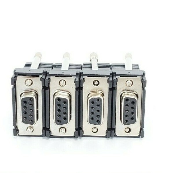 LOT OF 4 NEW WEATHERFORD PC03-00282-00 DB9-F, RS-232 TO PPP CONNECTORS 817670