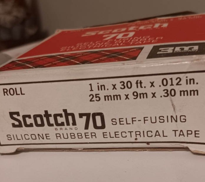 One Roll 3M Scotch 70 Self-Fusing Silicone Rubber Electrical Tape NEW/OLD STOCK