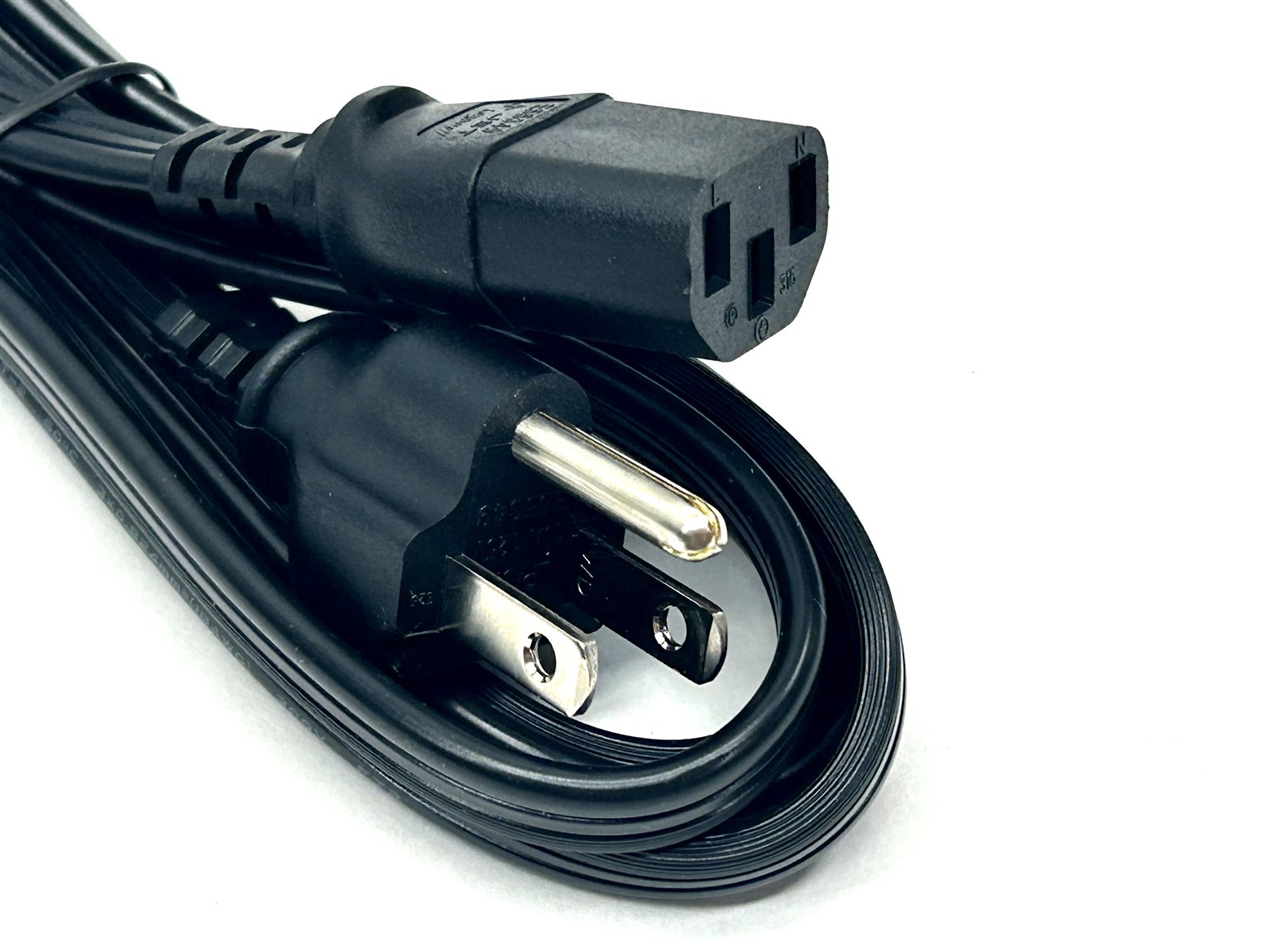 Universal 6-Foot AC Power Cable Cord 3-Pin for Dell HP Acer Asus LCD Monitor