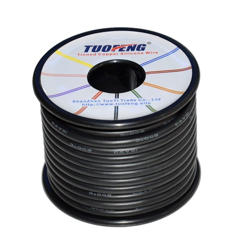 Silicone Wire Strands Tinned Copper Flexible Low Impedance 600V