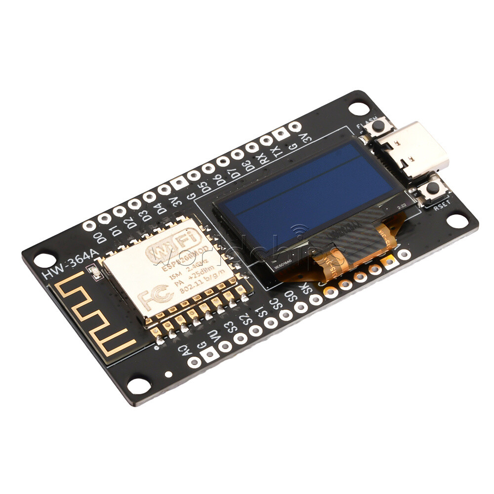 1-10Piece Type-C/Micro USB 0.96″ ESP-12F Nodemcu ESP8266 WIFI Development Board