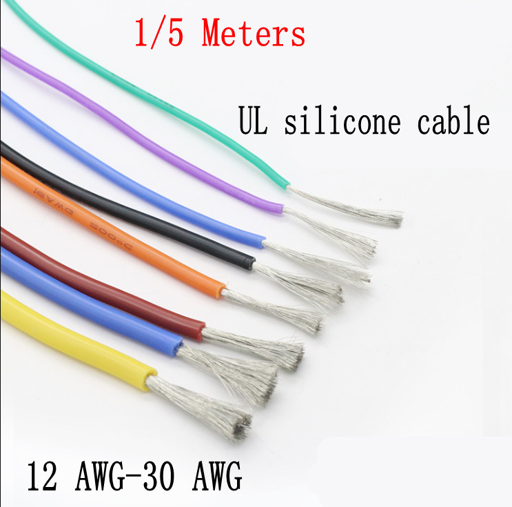 For 12~30 AWG UL Environmental Protection Extra Soft Silicone Wire 0.08mm series