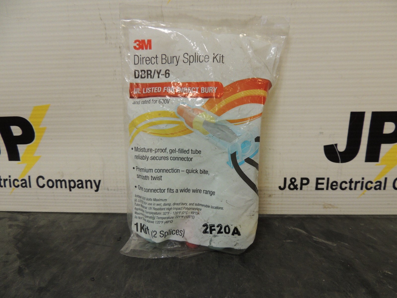 3M DBR/Y-6 KIT Red/Yellow Direct Bury Splice Kit, 18-10 AWG 2 Per Package