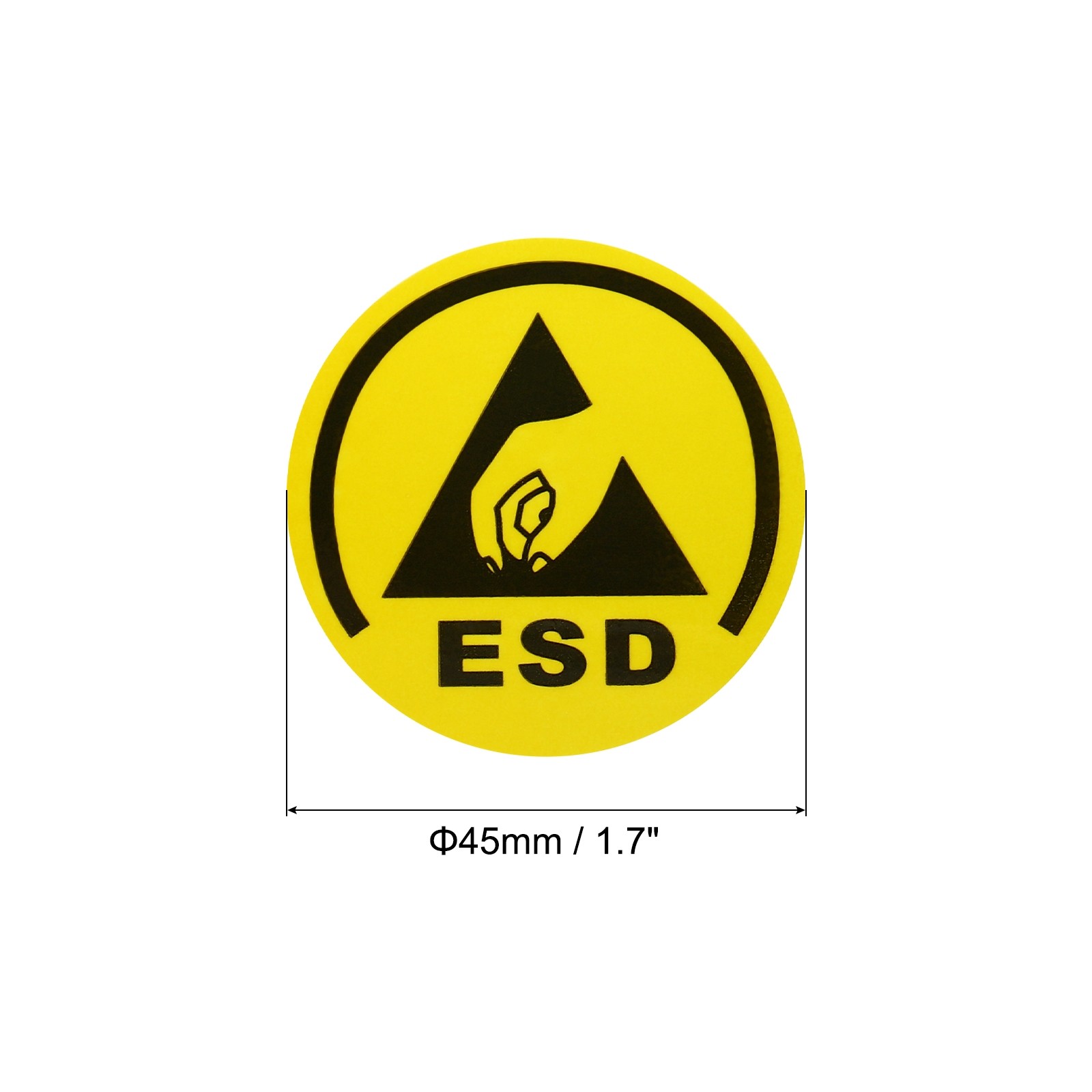 50pcs ESD Static Sticker Label 1.8Inch for Electrostatic Sensitive Devices