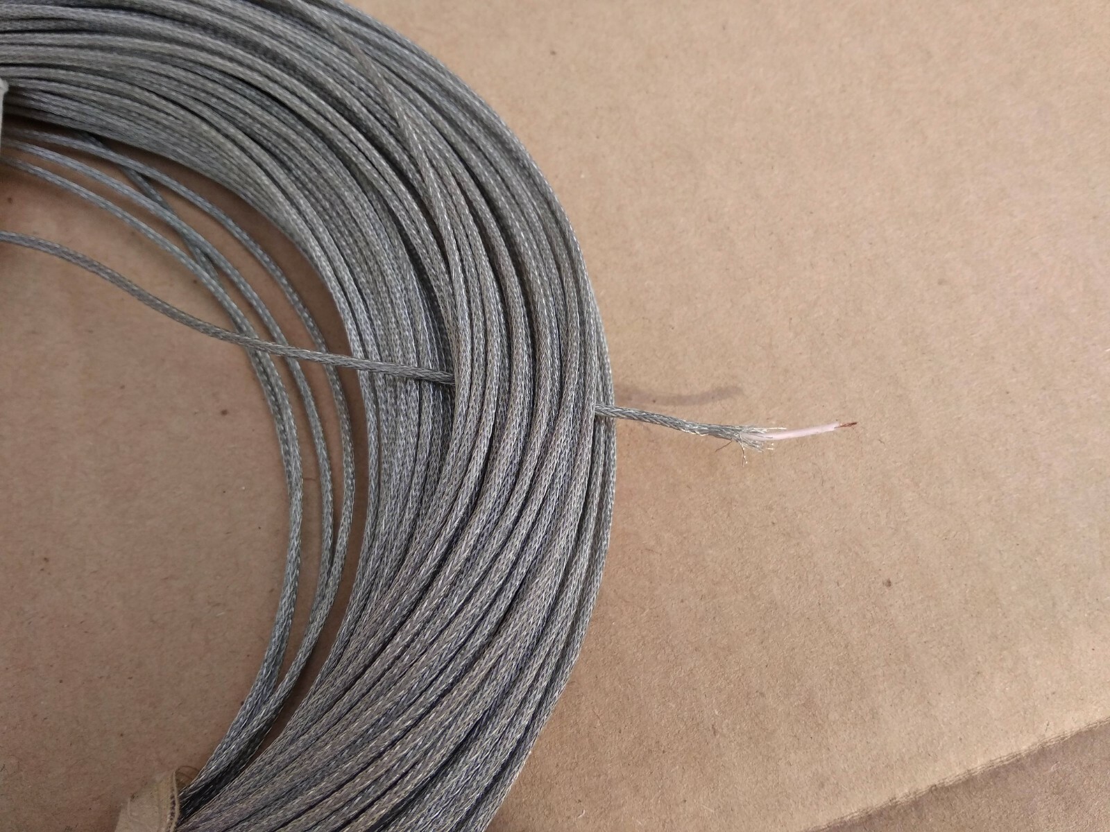 28 AWG Copper Wire PTFE shield = MGTF-E 1x 0.07 mmMilitary High quality, 10-100m