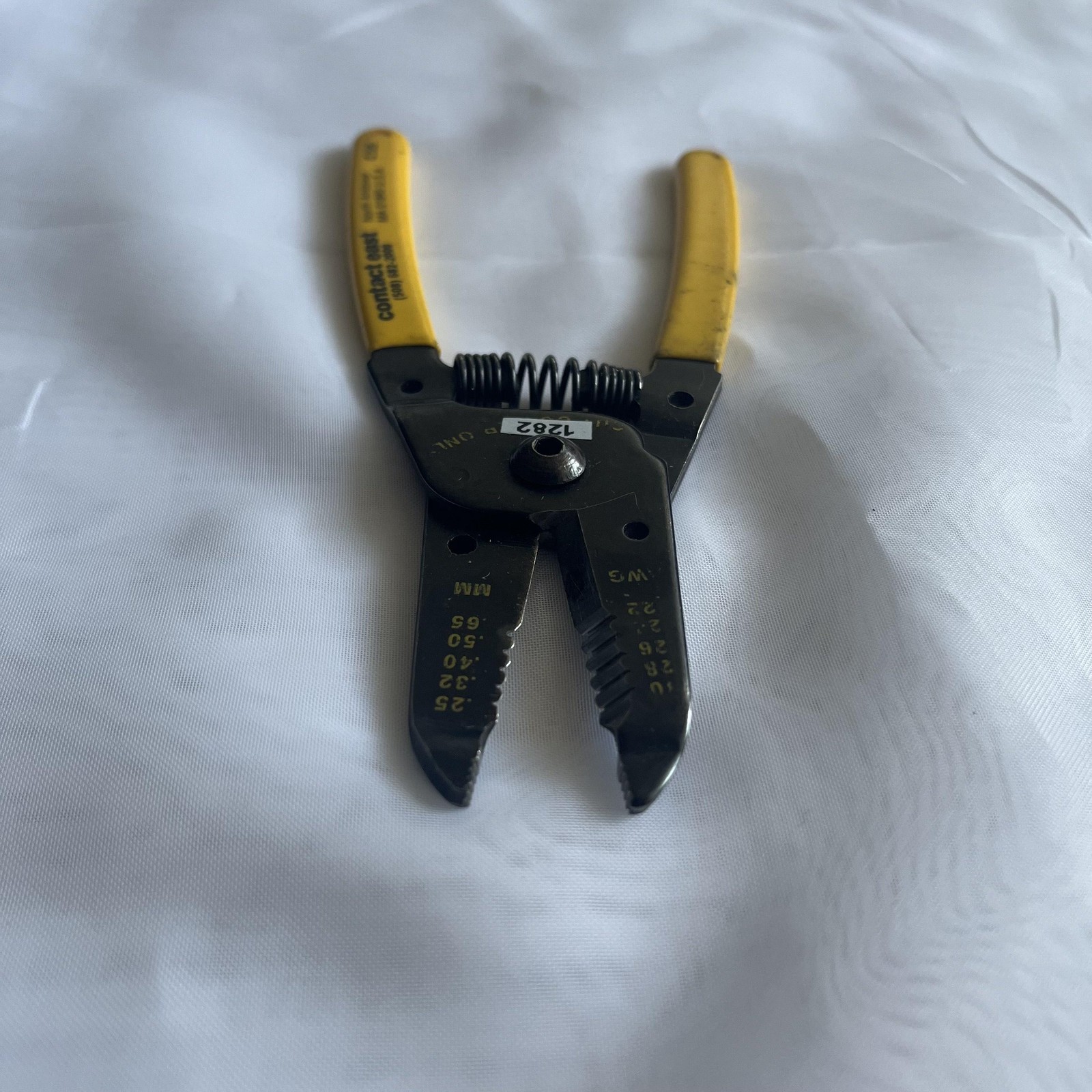 Contact East C125 Wire Stripper Cutter Tool Yellow Handle USA AWG MM Multi Size