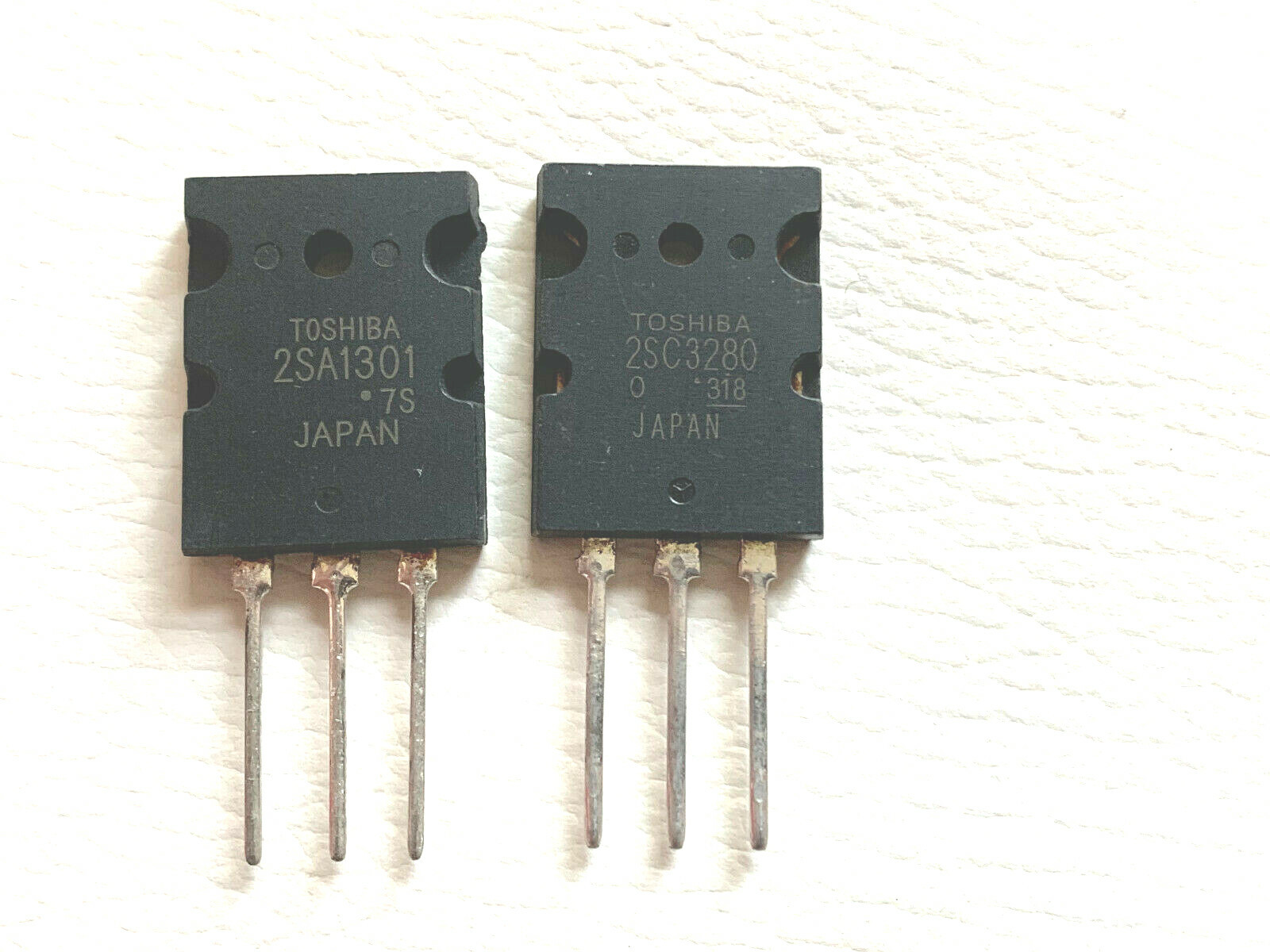 1 Pair: 2SA1301 + 2SC3280 TOSHIBA Power Transistors