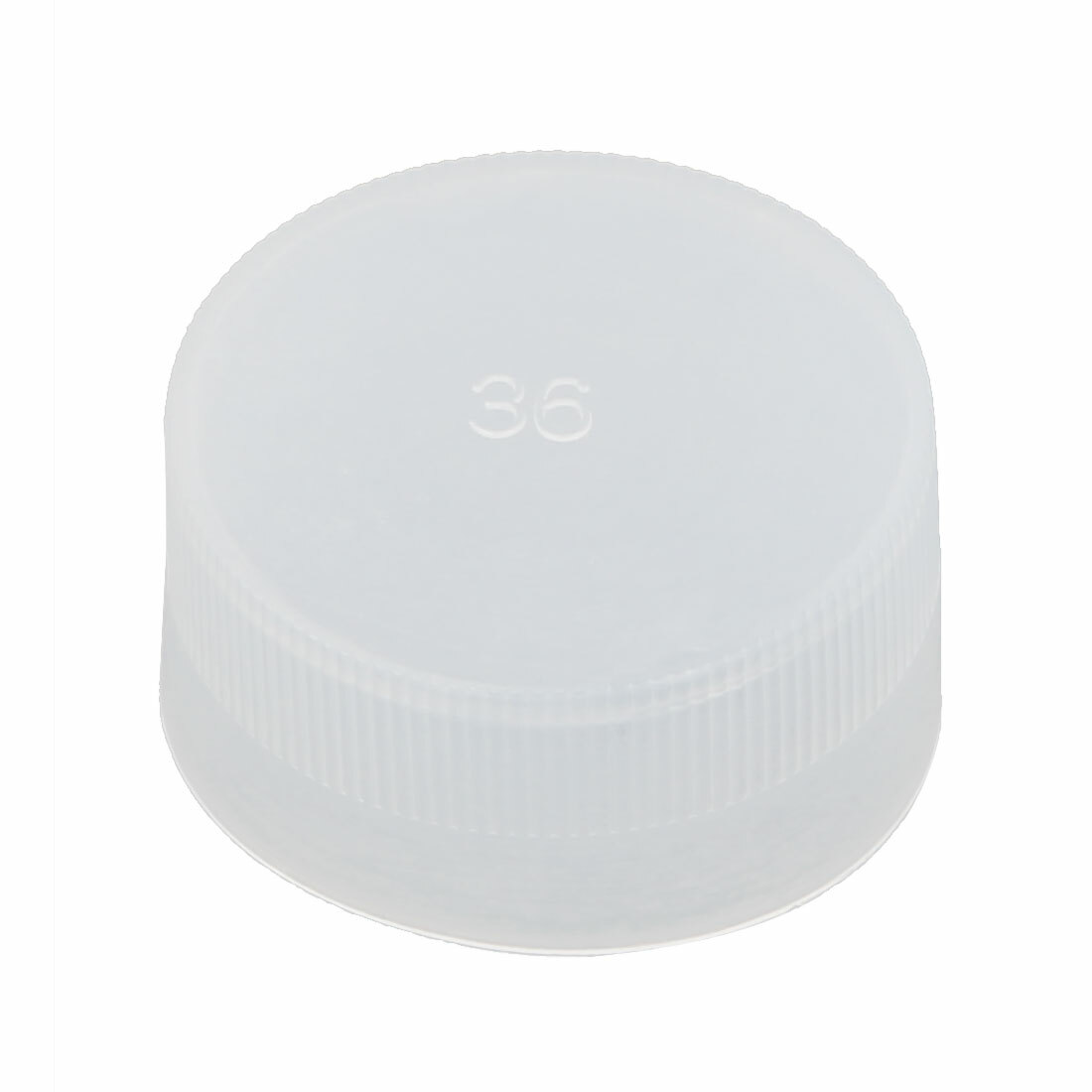 End caps bolt thread protection pipe cover PE plastic 36 mm interior D. white-