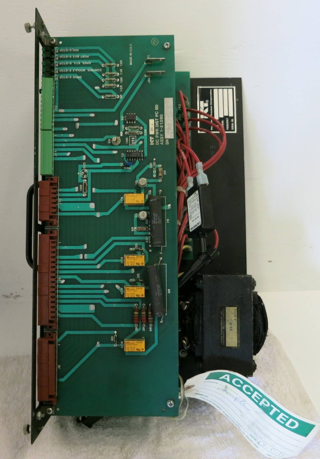 KT 1-2129200 Rev. 7 AC/DC Power Distribution Module 1-21290 Schurter