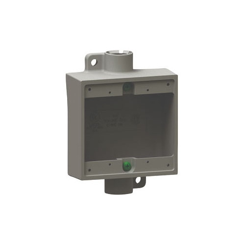 Killark 2FSC-2, 3/4″ Hub, Aluminum, 2-Gang, Feed-Through, Cast Device Box, 1pc