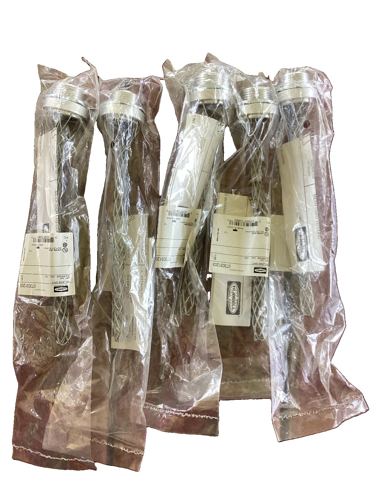 Hubble Kellems Grip Cat Num 073031203 Lot Of (5) 3/4 NPT range .540-.730