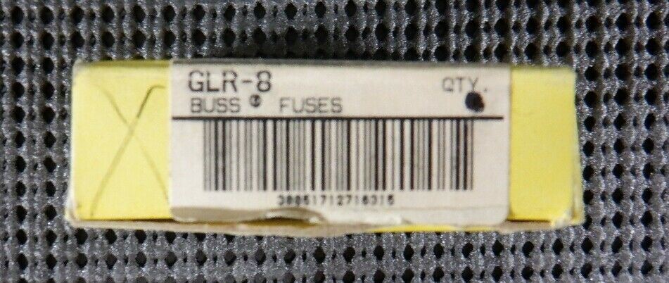 Cooper Bussmann GLR-8, 8A 300VAC Fuse – Lot of 4