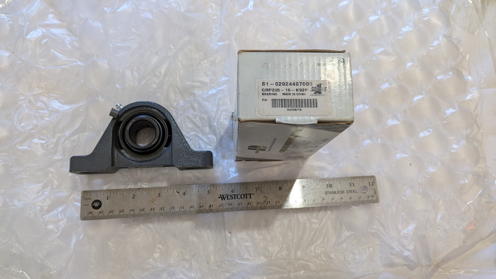 PILLOW BLOCK BEARING PEER S1-02924407000 GRP205-16-KS2P