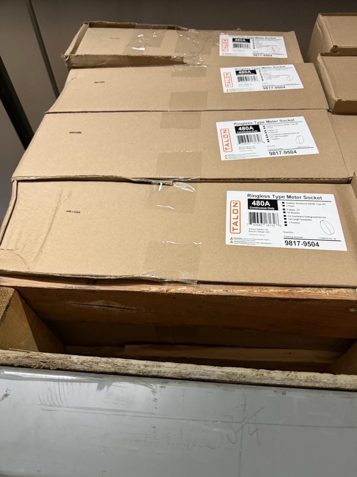 SIEMENS 9817-9504 / 98179504 (NEW) TALON 600A RATED 480A CONT RGLS 7T 3P4W 600V