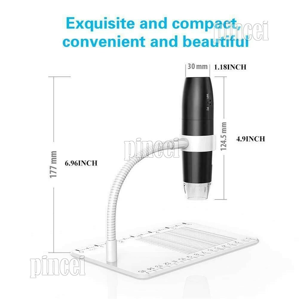 Maxgeek 200MP Digital Microscope Wireless WiFi 1000X USB Magnifier f/iOS Andriod