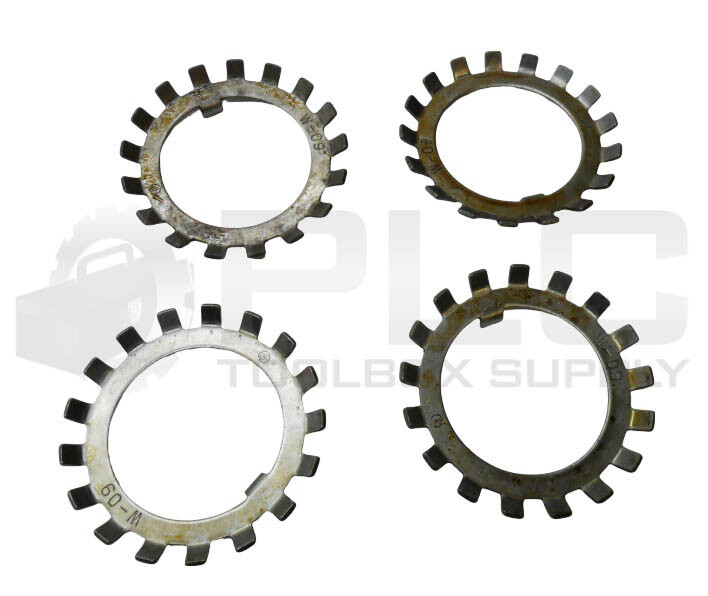 LOT OF 4 NEW WHITTET-HIGGINS W-09 LOCK WASHER 1-3/16″ID 2-3/4″OD