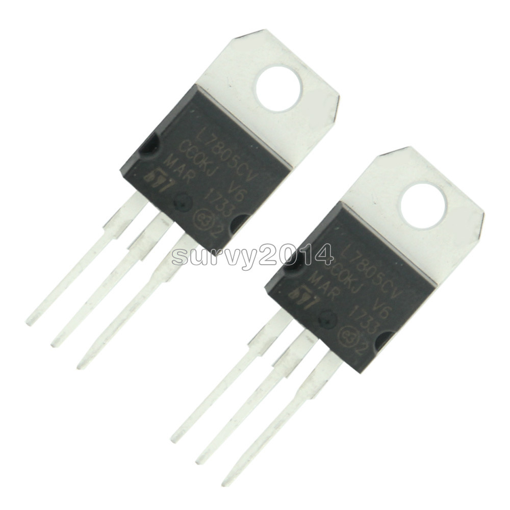 5/10/20/30/100PCS IC L7805CV L7805 7805 TO-220 Voltage Regulator 5V ST NEW