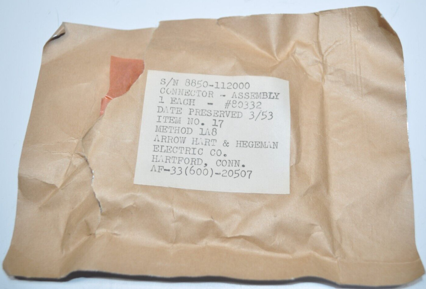 NOS H&H ARROW HART & HEGEMAN Bakelite 2-Prong Connector Set Male/Female 10A 250V
