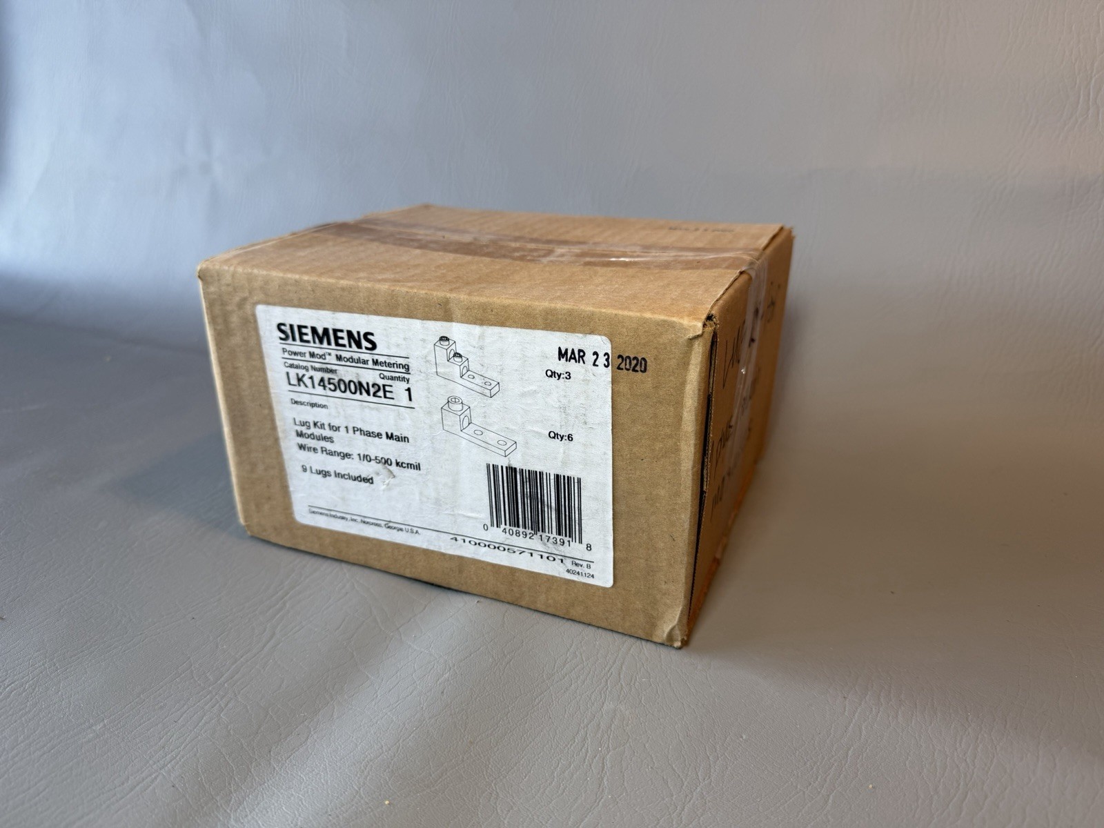 SIEMENS LK14500N2E Lug Kit 1 Phase Main Modules (NEW IN BOX)
