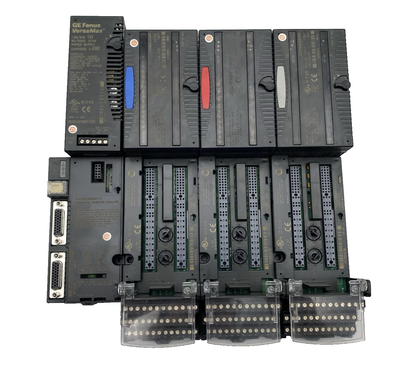 SET OF GE FANUC VERSAMAX PLC Power Supply, Analog,output, Input, I/O Modul