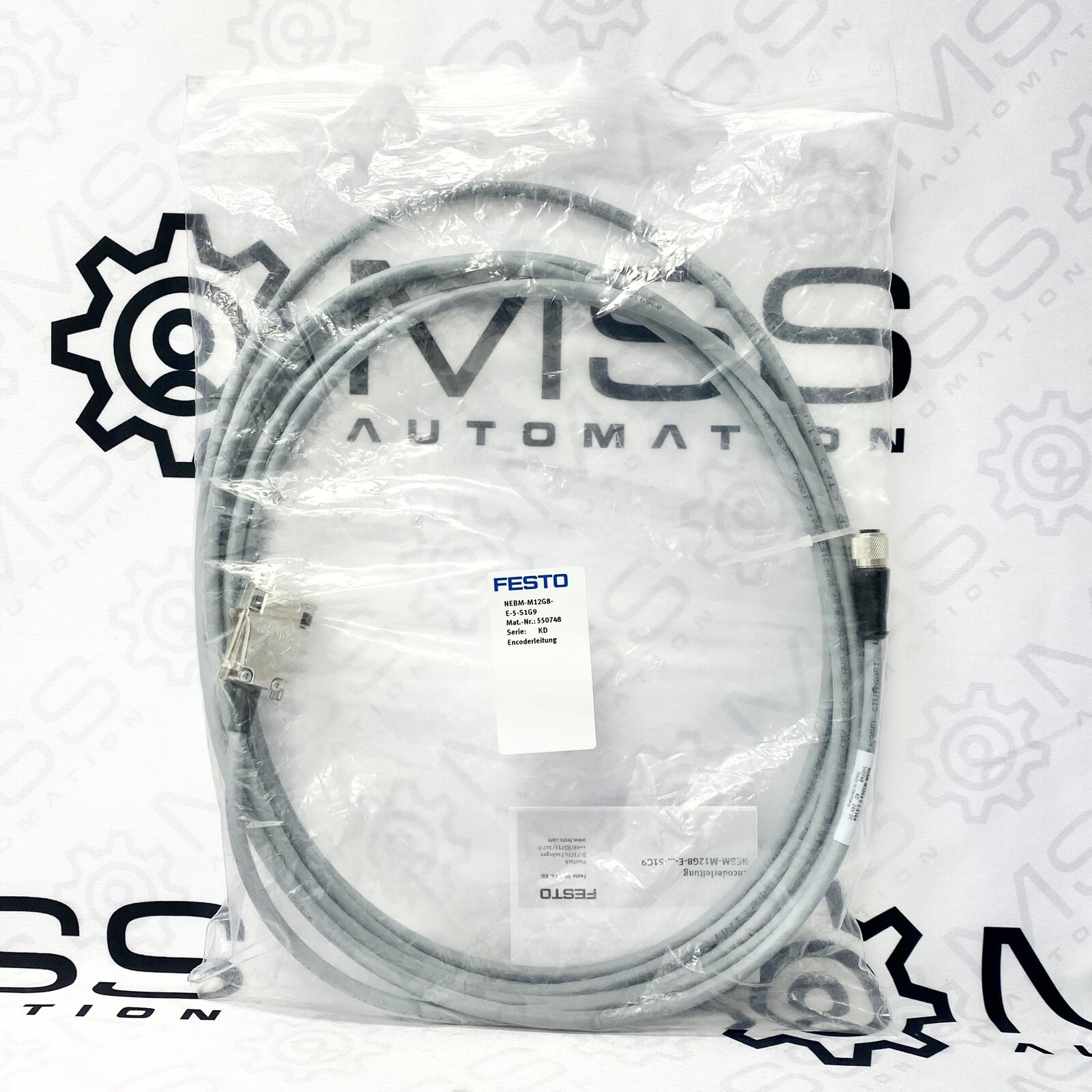 FESTO NEBM-M12G8-E-5-S1G9 Encoder Cable 550748