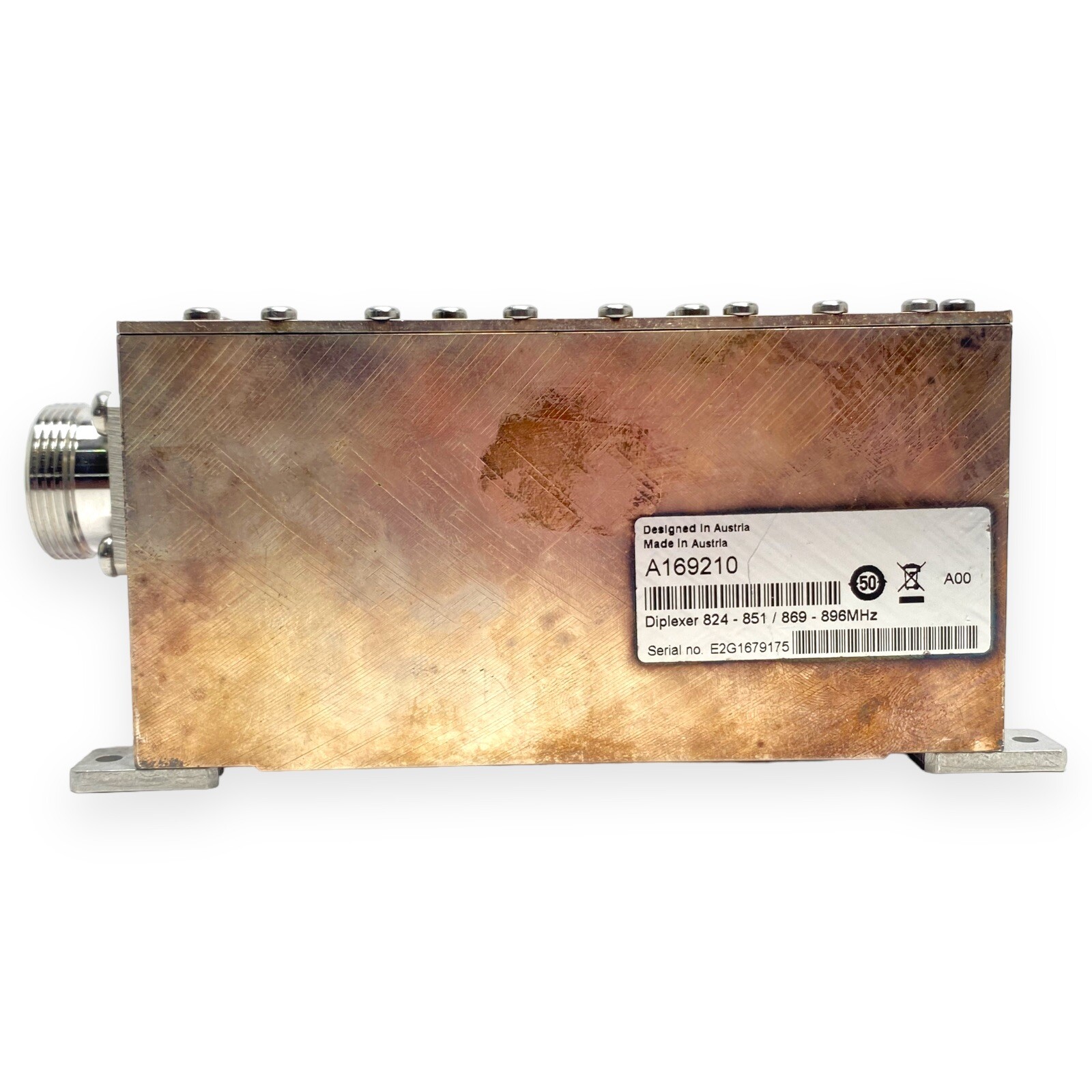 Diplexer – No. A169210 – 824 – 851 / 869 – 896 MHz – KAeKW8/2013 Made In Austria
