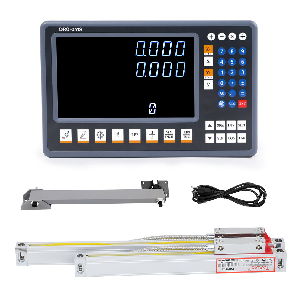 2 Axis 3 Axis Digital Readout 8” LED Screen DRO TTL Glass Linear Scale Encoder