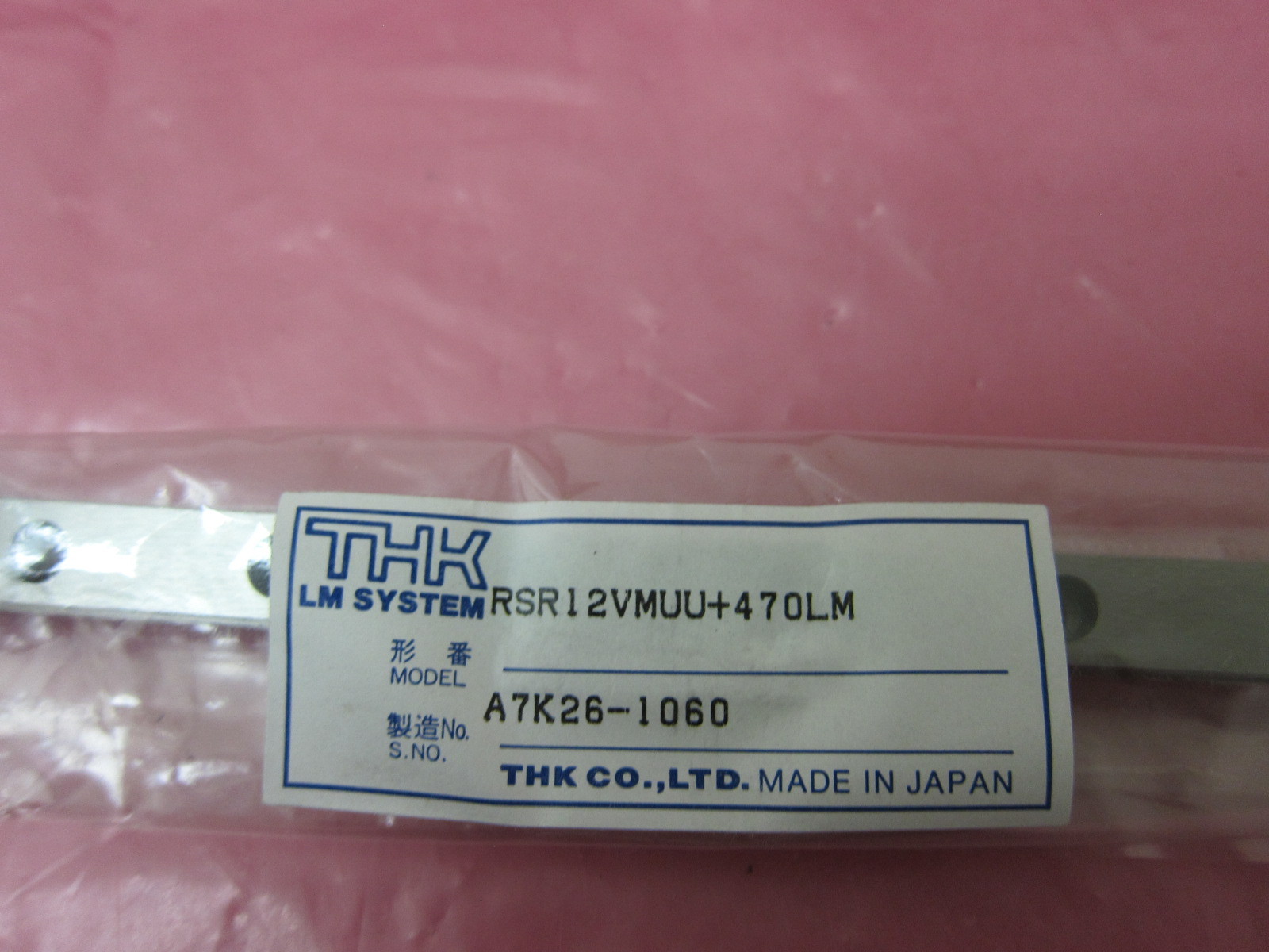 THK 11110 20132 64000 LM SYSTEM A7K26-1060 RSR12VMUU+470LM 401716