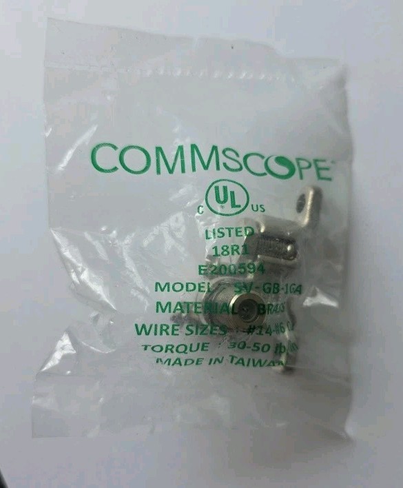 (30-Pack) Commscope Ground Block Brass 1 GHz SVGB1GA New