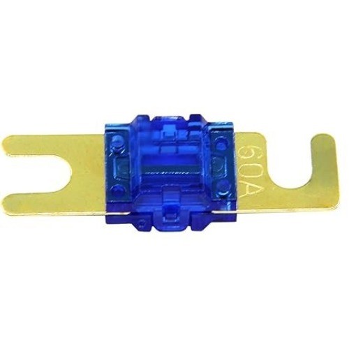 MANL 60A Mini ANL Fuse 5 Pack, 60 Amp Gold Plated