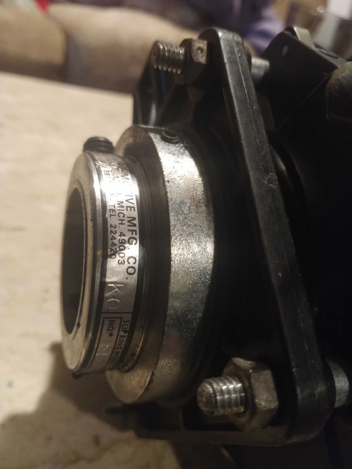 Aero-Motive SR-314 Slip Ring 35A 600V 14 Contacts Out Of Pow-R-Matic Wire Spool