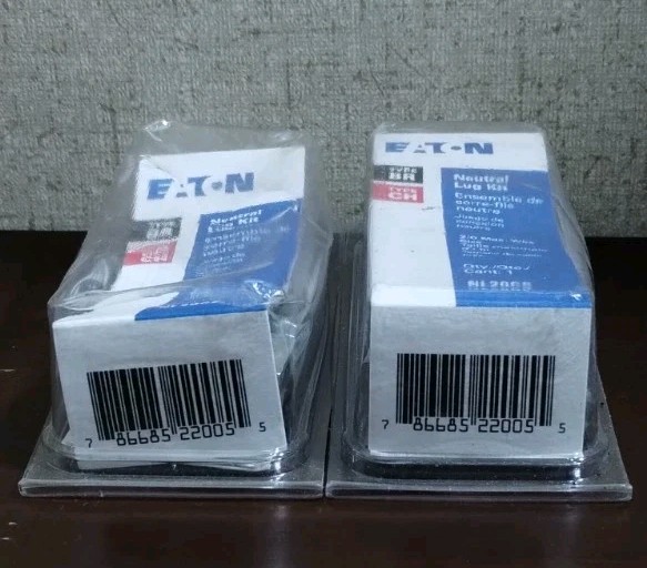 New – Eaton Neutral Lug Kit NL20CS – BR/CH Type – 2/0 Max. Wire Size (2 Pack)