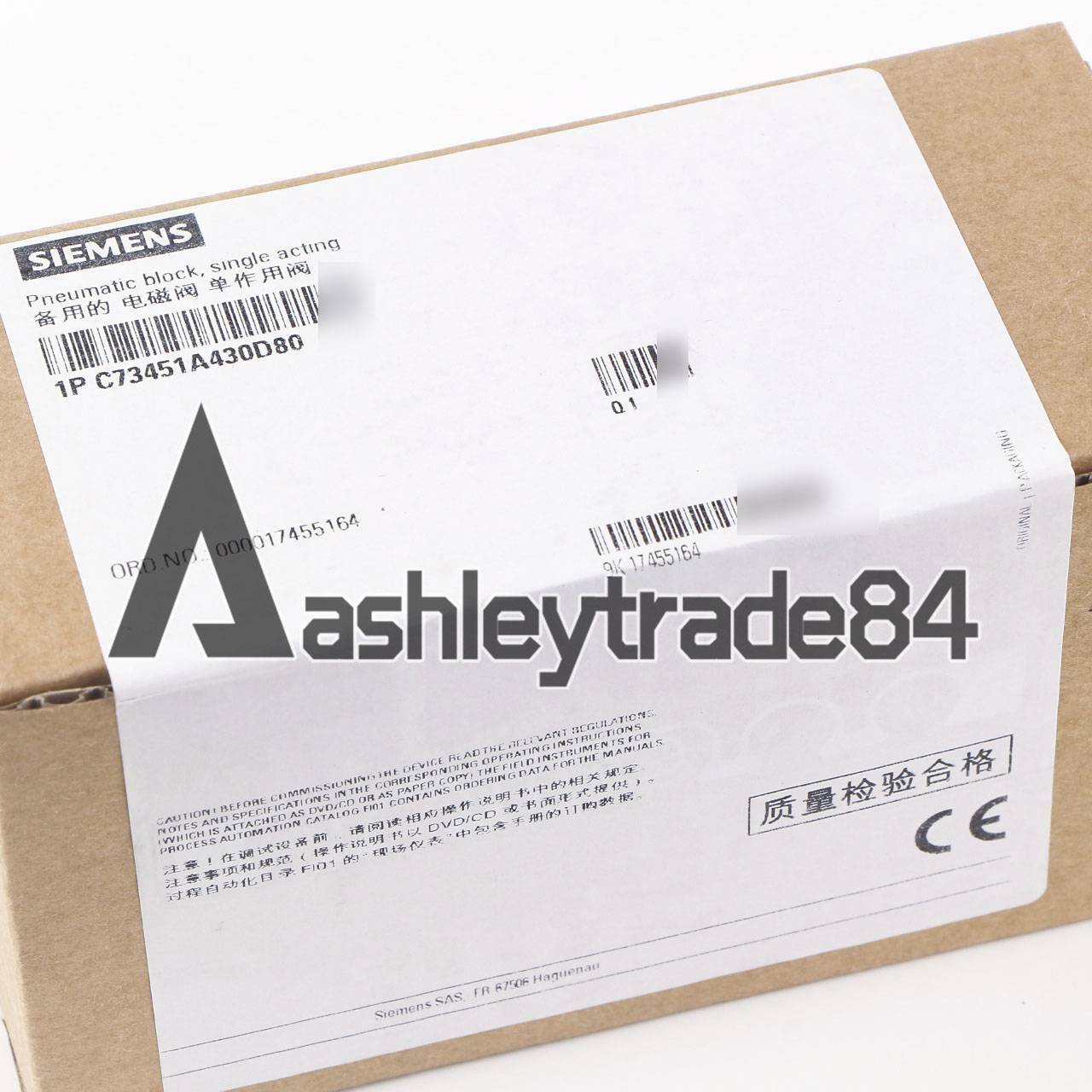 1PC NEW SIEMENS C73451-A430-D80 Pneumatic block C73451A430D80