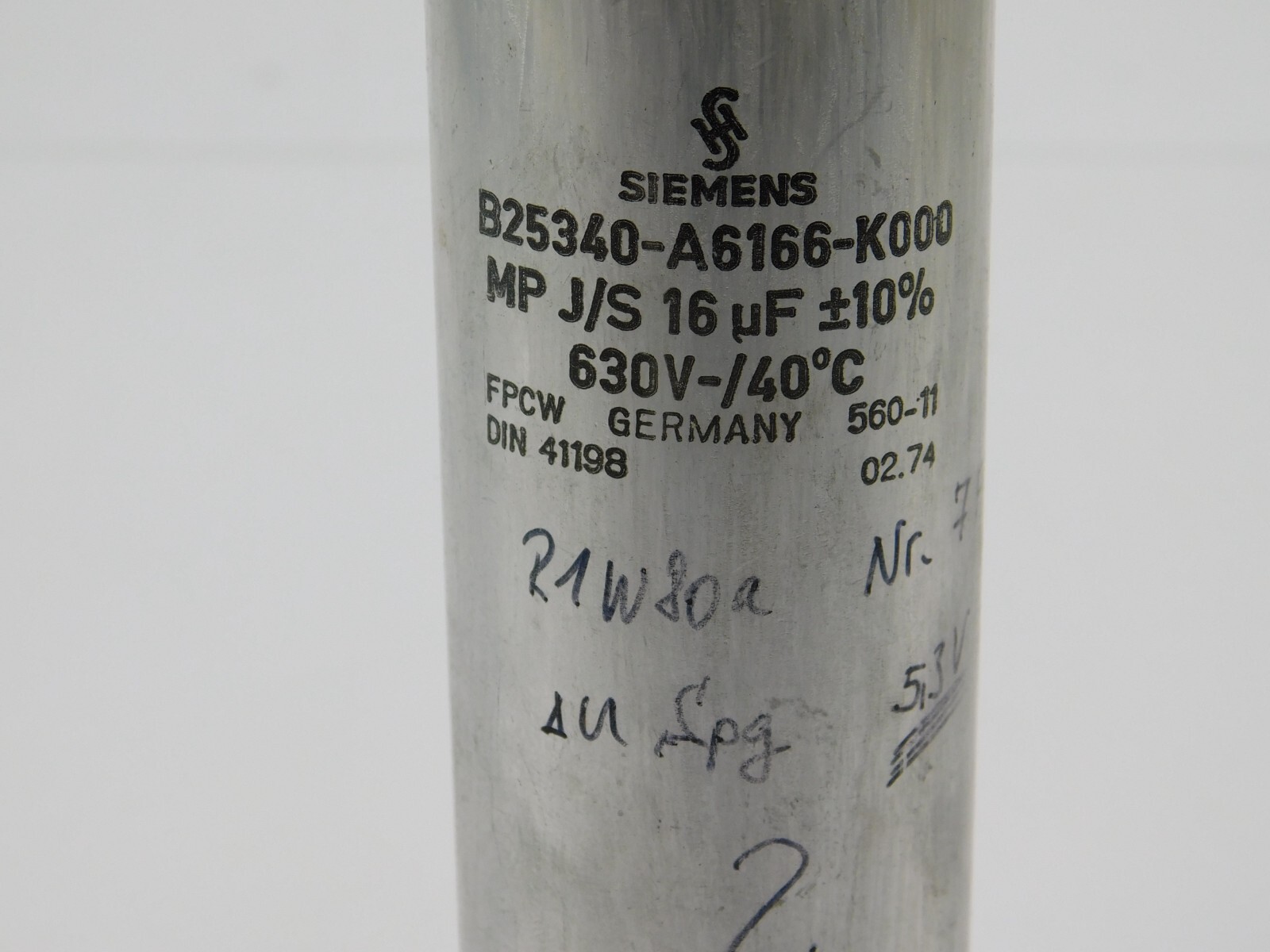 Siemens B25340-A6166-K000 Mp J/S 16 ΜF 10% 630V 40°C