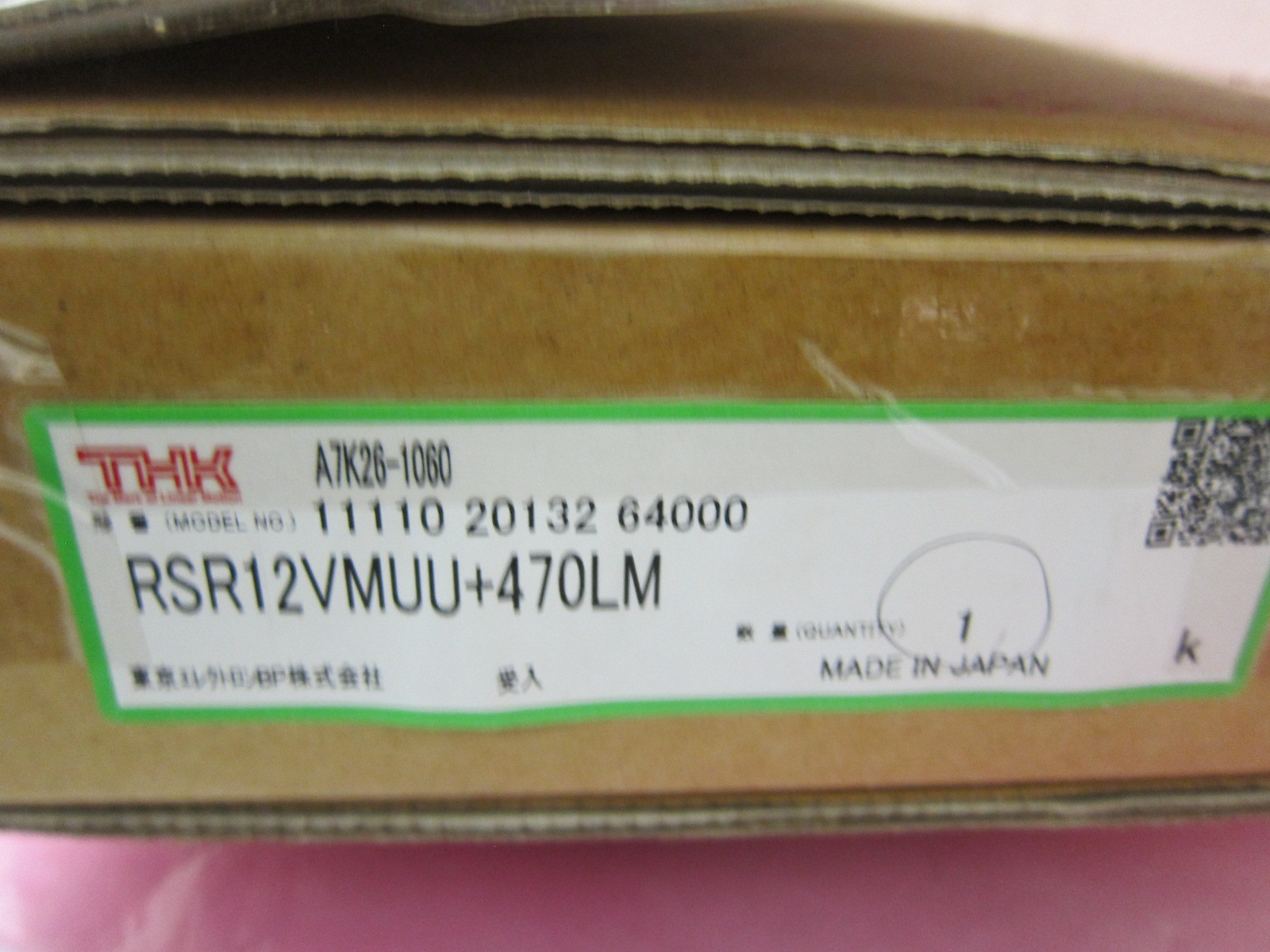 THK 11110 20132 64000 LM SYSTEM A7K26-1060 RSR12VMUU+470LM 401716