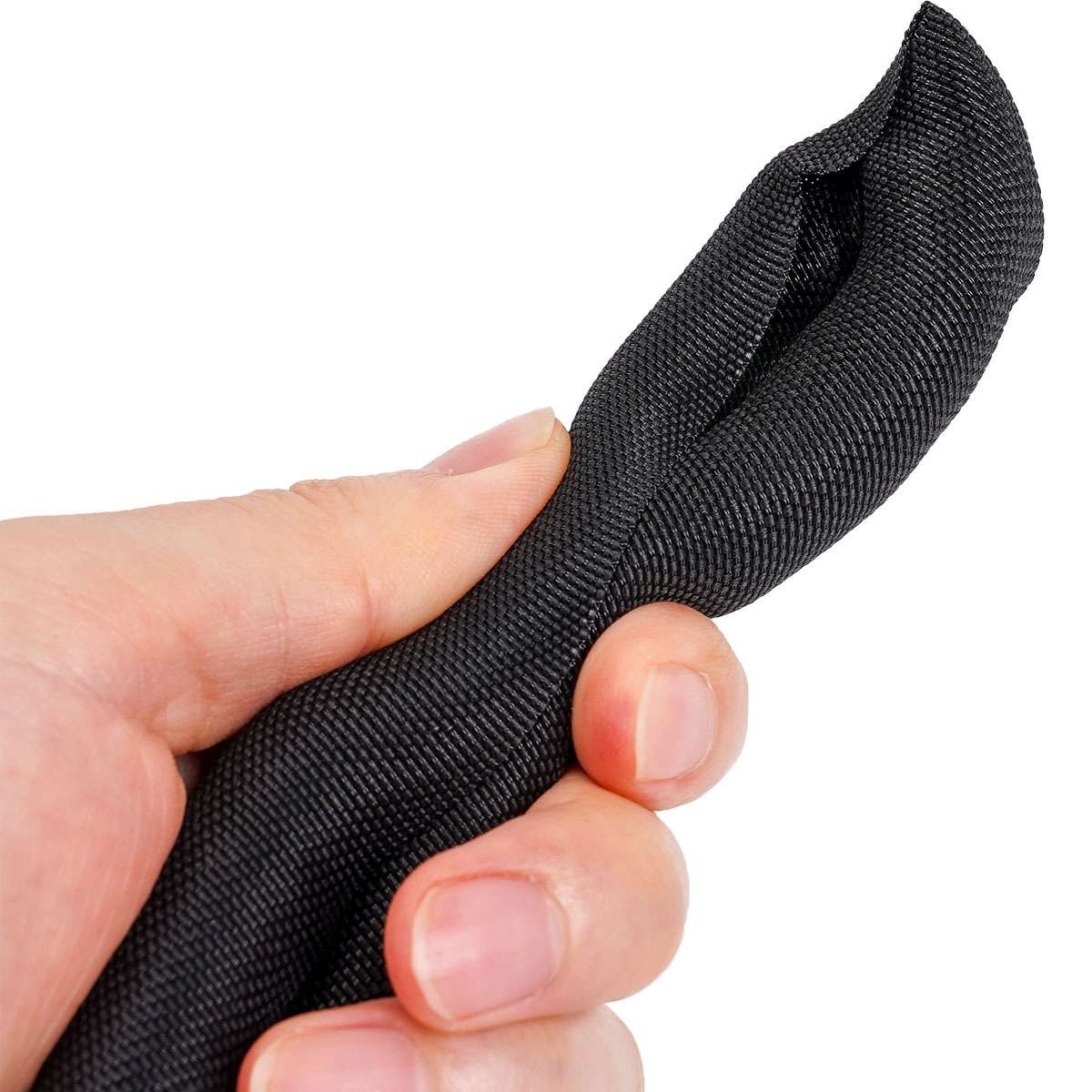 Split Braided Cable Sleeve Nylon Self Wrap Wire Loom Cord Management Protector