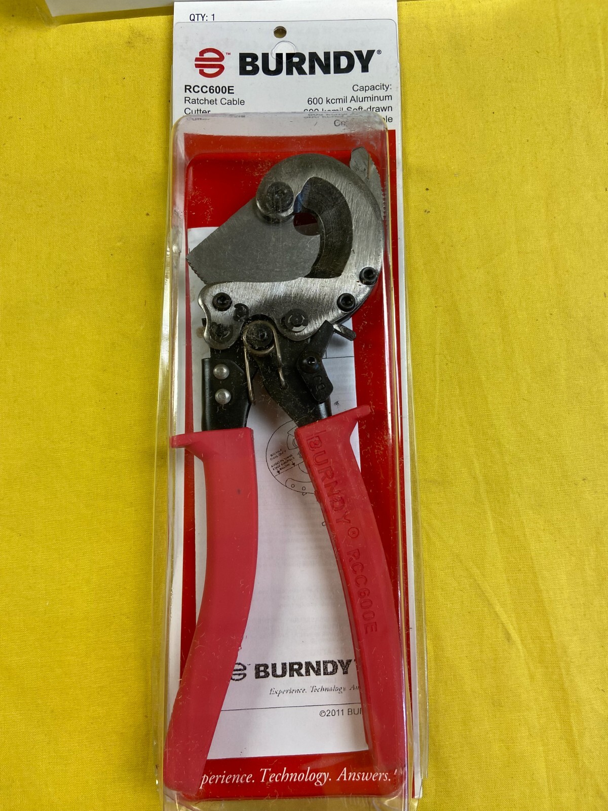 BURNDY / RCC600E / CABLE CUTTERS RATCHET / NEW