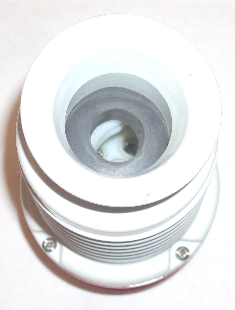 6 Pole Red & White Female Plastic Electrical Connector Unknown Brand Used