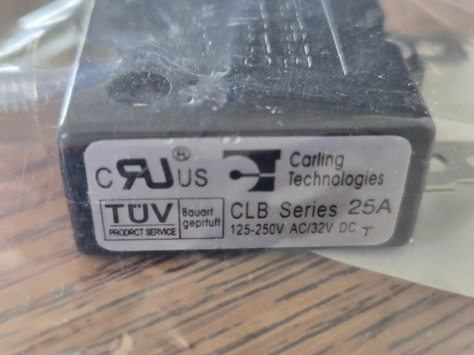 CLB Series 25A Carling Thermal Circuit Breaker 25A 125/250V DC: 32V Untested