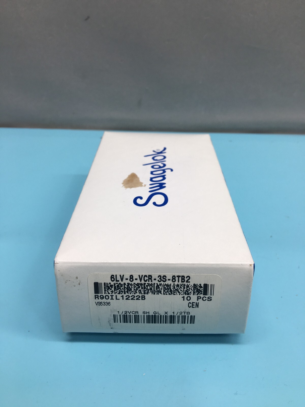 LOT OF 8 SWAGELOK 6LV-8-VCR-3S-8TB2, VCR Short Tube, 1/2″ VCR x 1/2″ TBW, 129928